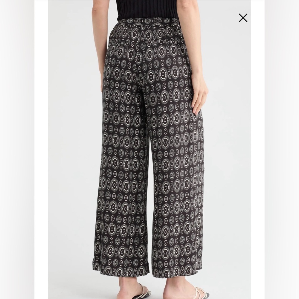 T Tahari printed wide leg pants - Picture 2 of 9